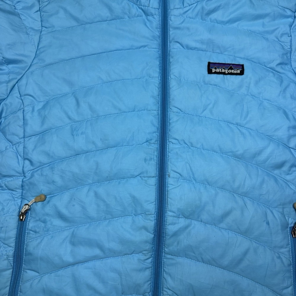 Patagonia Down Sweater Jacket Womens Small Light Blue Lightweight Puffer 846882 - Picture 4 of 9